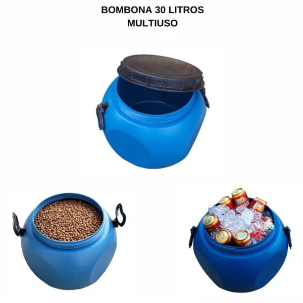 Bombona Tambor Tampa Removível 30 Litros - Imagem 4