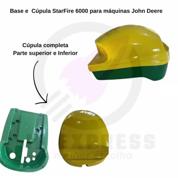Cúpula E Base Para Gps Jhon Deere Starfire 6000 - Fibra De Vidro - Imagem 5