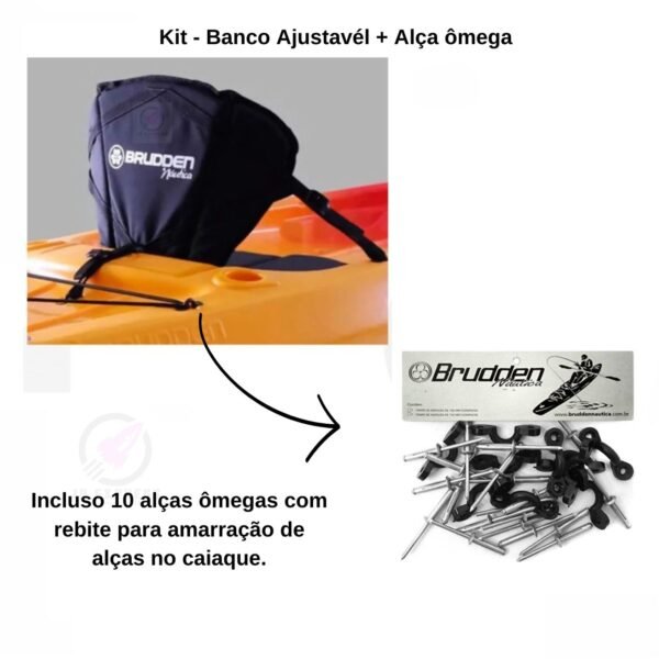 Kit Banco Ajustável + Alça Ômega Brudden Náutica - Imagem 3