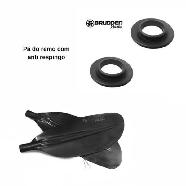 Kit Pá Do Remo Com Anti Respingo Para Caiaques - Brudden Náutica - Imagem 3