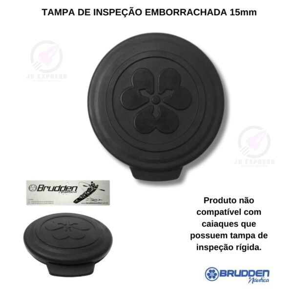 Tampa de Inspeção 150mm Emborrachada Brudden Náutica - Imagem 6