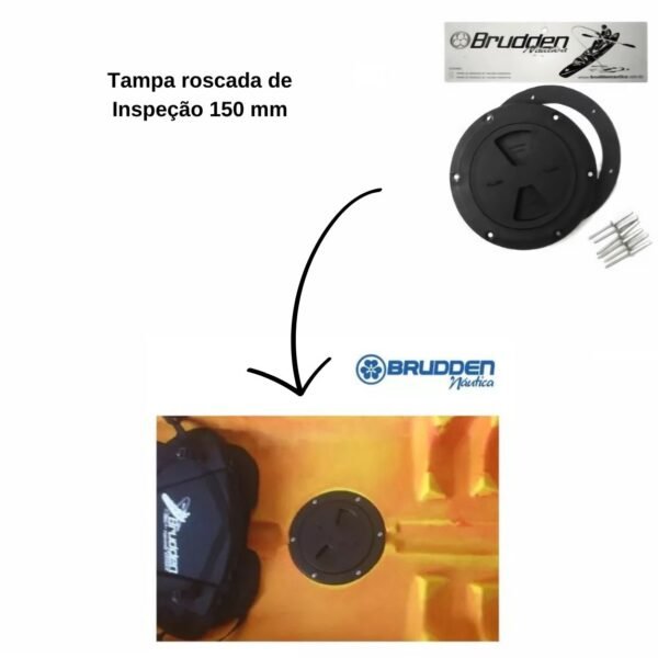Tampa de Inspeção Rosqueavel 150 mm Brudden Náutica - Imagem 5