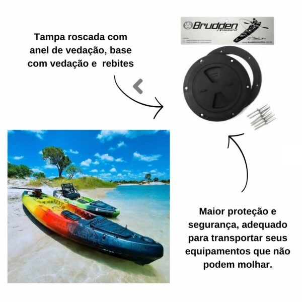 Tampa de Inspeção Rosqueavel 150 mm Brudden Náutica - Imagem 3