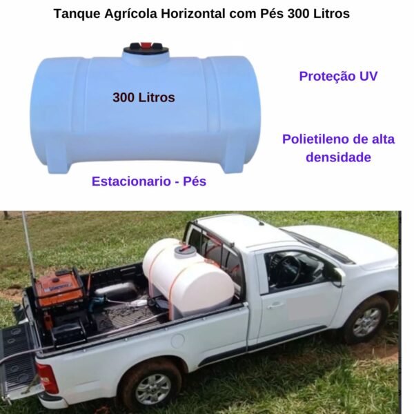 Tanque Silo Agrícola Horizontal 300 Litros com pés - Image 6